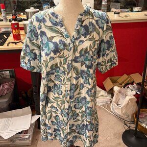 Organic Cotton Tiered Shirtdress S NwoT